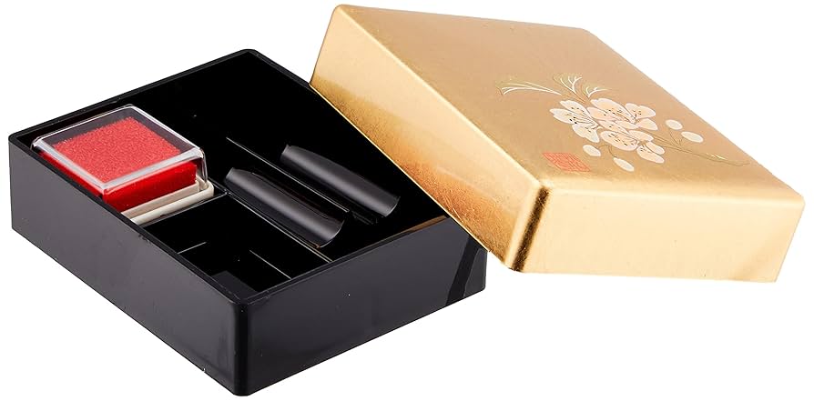 純金箔 約1.9gK24箱付ケース付　1万円札2枚台湾製 Amazon.co.jp: タジマ 金沢金箔 純金箔印鑑ケース 小 桜